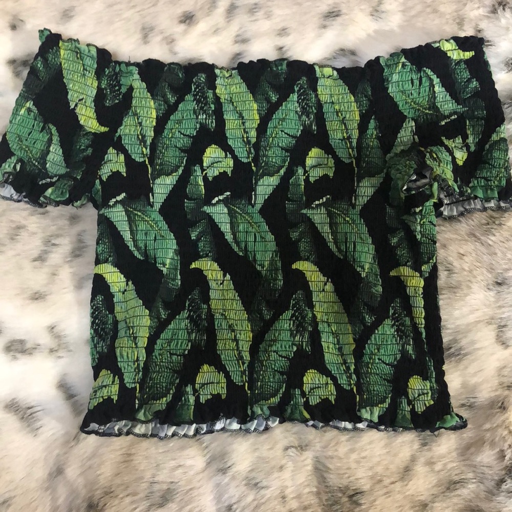 Off the shoulder crop top